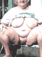 Fat mature with saggy hooters 